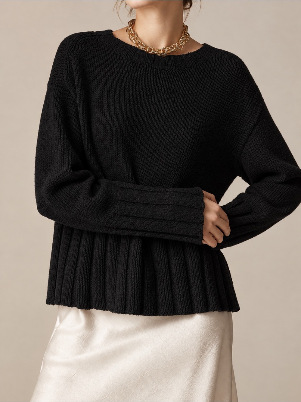 J Crew 2025 Marina Ribbed Crewneck Sweater